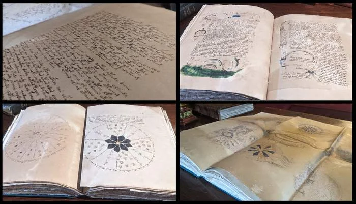 Sample pages from the Voynich Manuscript reproduction