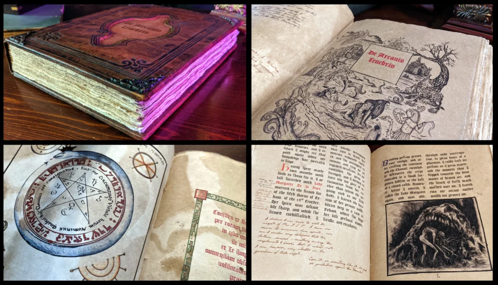 Sample pages from De Arcanis Tenebris